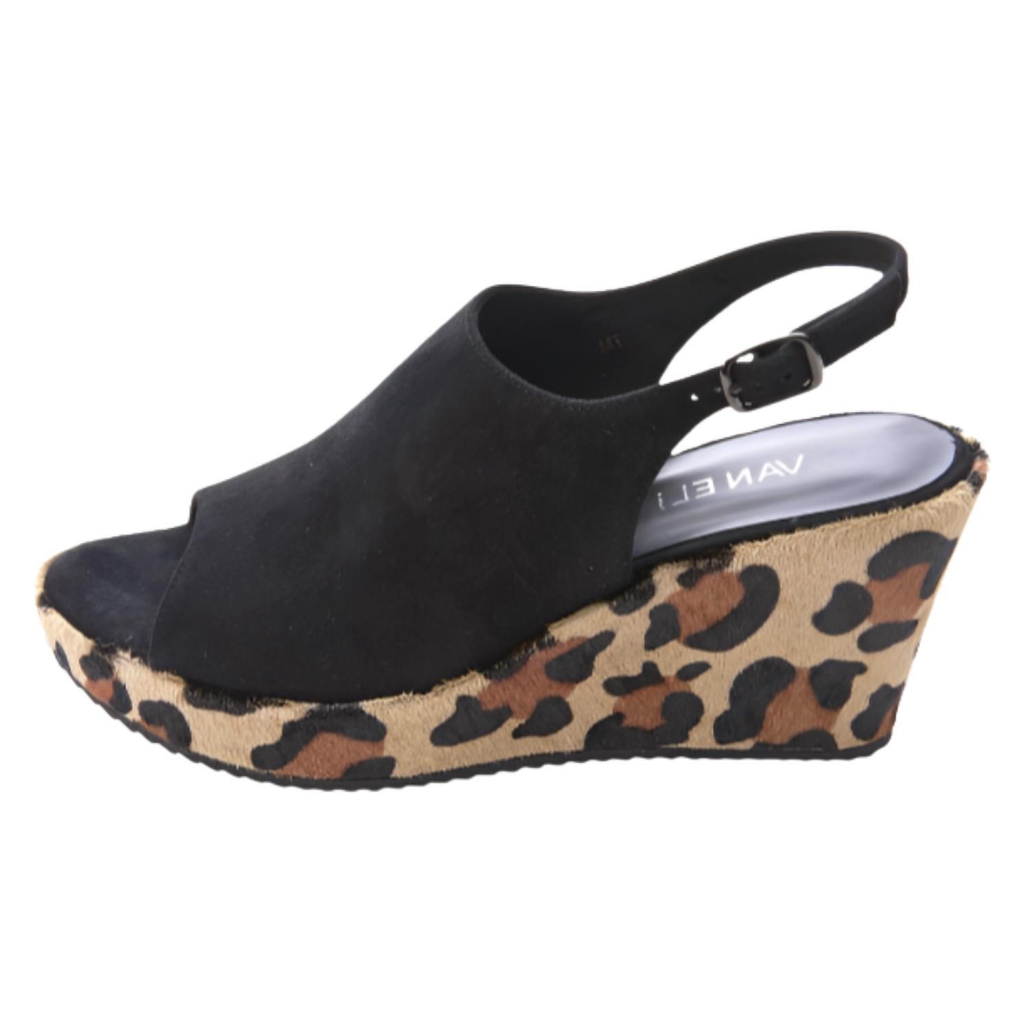 New Vaneli Women's Liza Wedge Sandals In Black